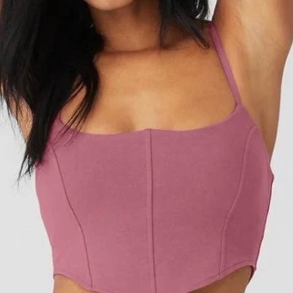 NWT ALO yoga soft sculpt bra tank Mauve - Picture 4 of 7